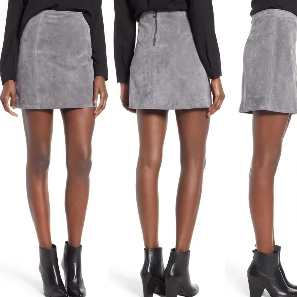 Blank NYC Suede Mini Skirt NWT